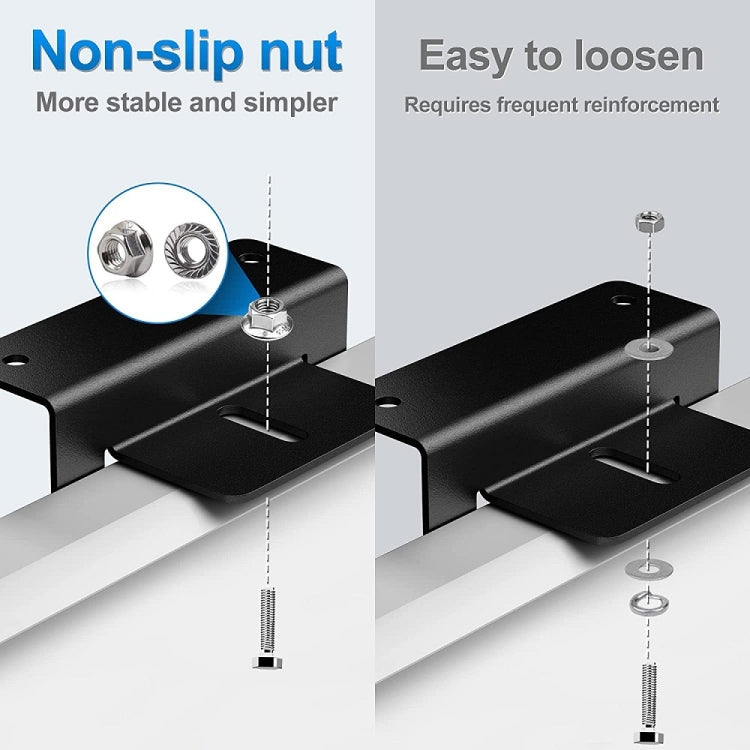 4pcs /Set Aluminum Solar Panel Mounting Bracket