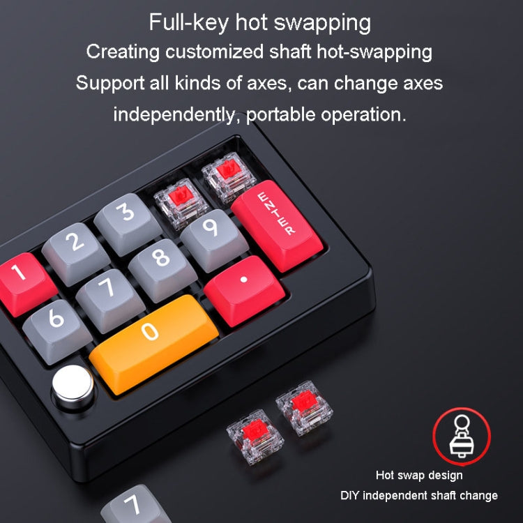 MKESPN 13 Keys RGB Multi-Function Macro Programming Mechanical Keypad Wired With Knob Keyboard