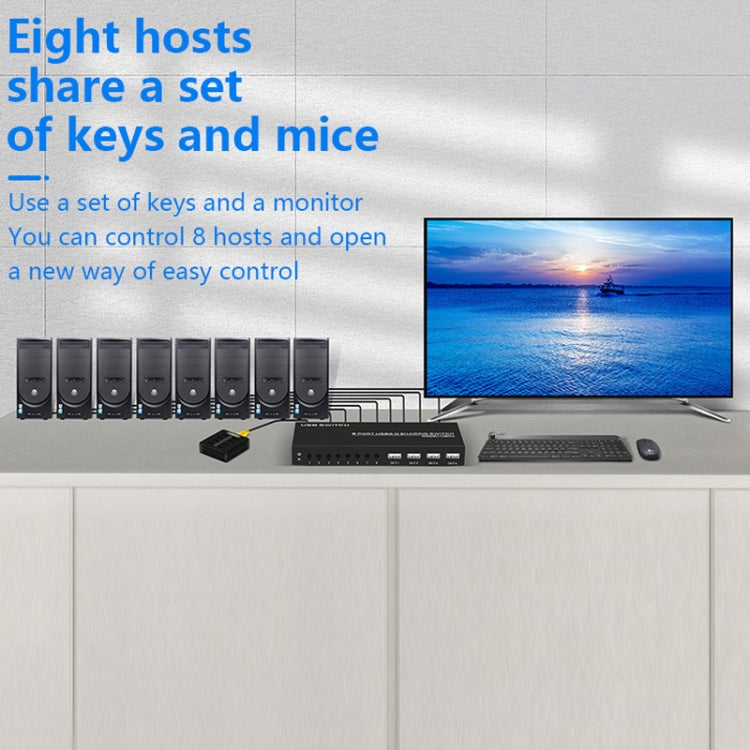 FJGEAR FJ-U804 8 In 4 Out USB2.0 Sharing Switch Extender