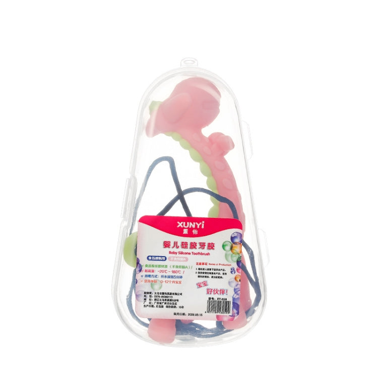 XUNYI Baby Giraffe Rattles Teether Kids Silicone Bite Toy