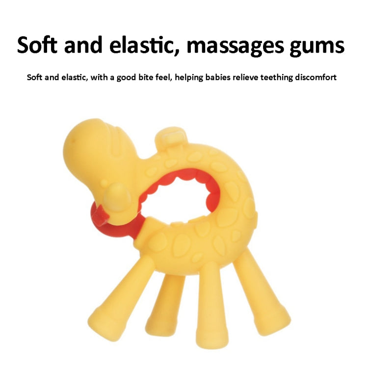 XUNYI Baby Giraffe Rattles Teether Kids Silicone Bite Toy