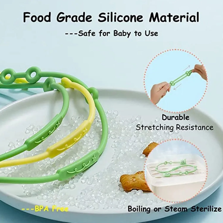 Bear Silicone Pacifier Chain Toddler Teether Toy Anti-fall Rope Pacifier Clip