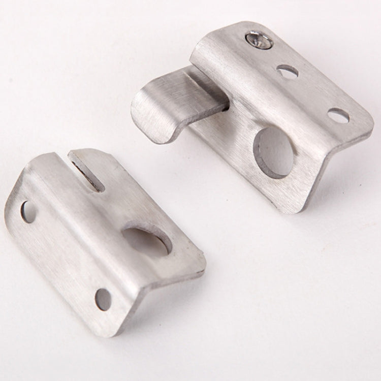 Stainless Steel Sliding Door Latch No Punch Latch Door Bolt Catch With Screw