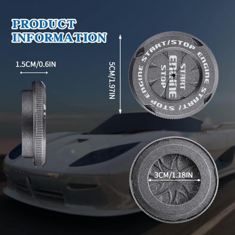 Car Motorcycle One-button Start Button Ignition Switch Rotating Protective Cover