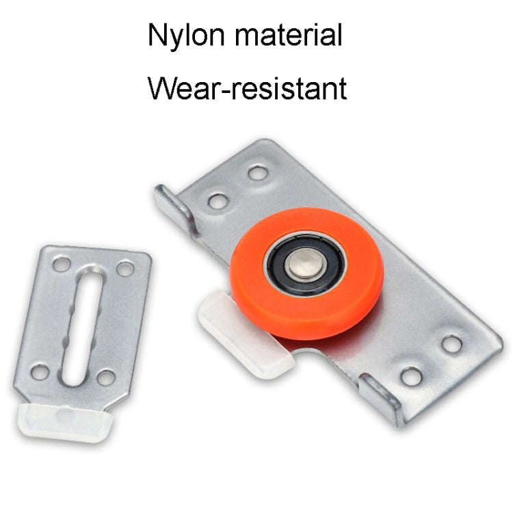 Closet Sliding Door Pulley Fittings Silent Sliding Door Accessories With 8 Screws