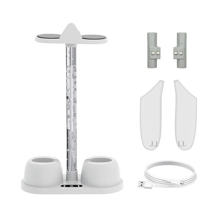 For Meta Quest 3 VR Glasses Charging Base Storage Bracket with Cool RGB Light