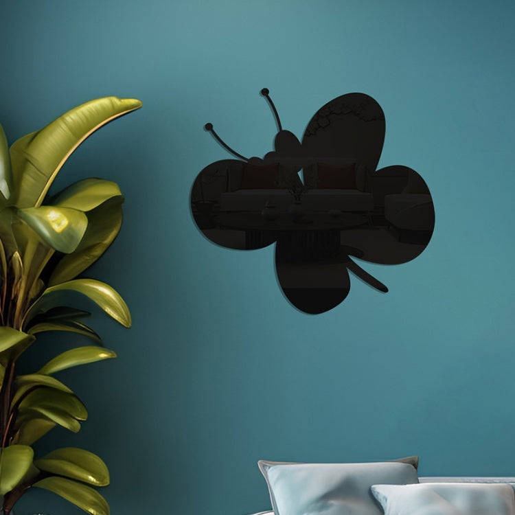 Acrylic Butterfly Stereo Wall Stickers Bedroom Living Room Background Wall Decoration Soft Mirror