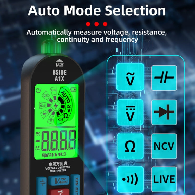 BSIDE A1X Charging Model Mini Digital Electric Pen Intelligent Automatic Merit Multimeter
