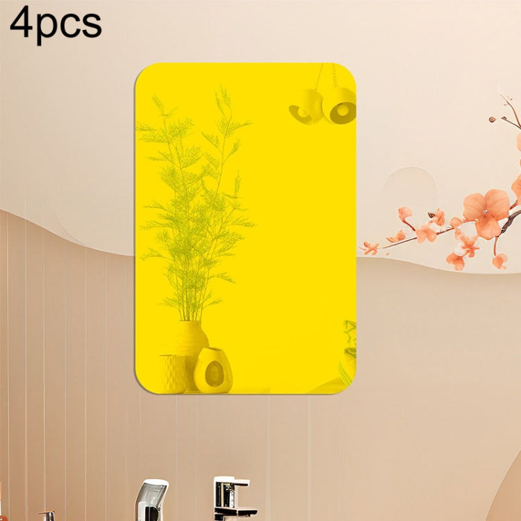 Round Corner Models Rectangle Acrylic Mirror Stereo Wall Stickers Home Decoration Soft Mirror