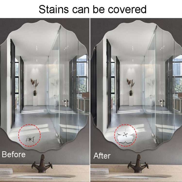 18pcs /Set Acrylic Cherry Blossom Mirror Wall Sticker Living Room Bedroom Background Wall Decoration