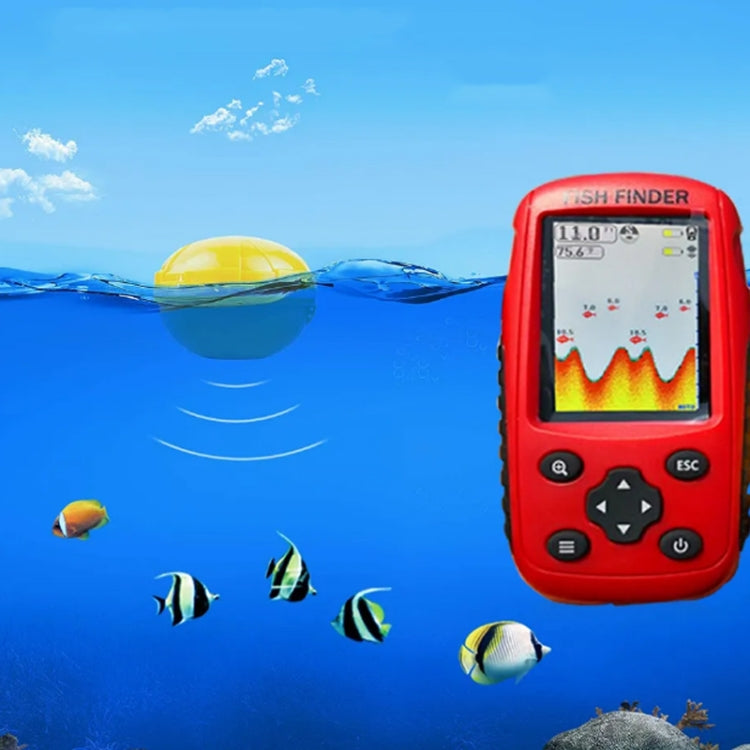 Wireless Ultrasonic Fish Finder Sonar Underwater Visual HD Angler Detector