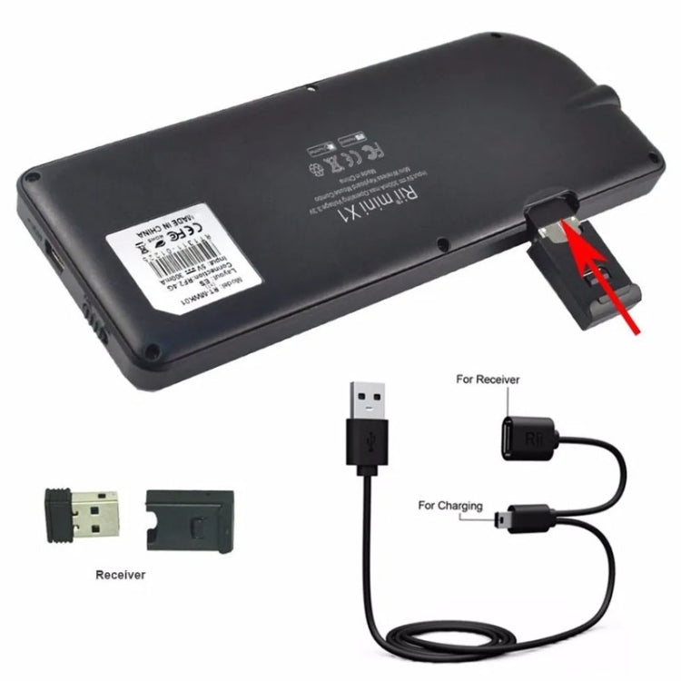 Rii X1 2.4G Mini Classic Wireless Keyboard Keypad And Mouse All-In-One Kit