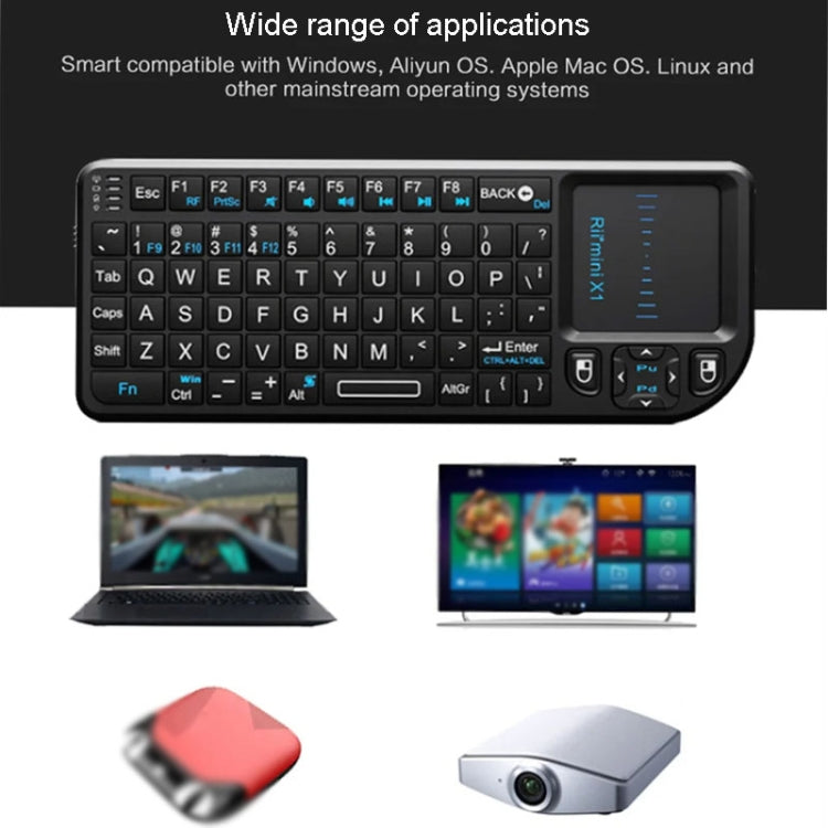 Rii X1 2.4G Mini Classic Wireless Keyboard Keypad And Mouse All-In-One Kit