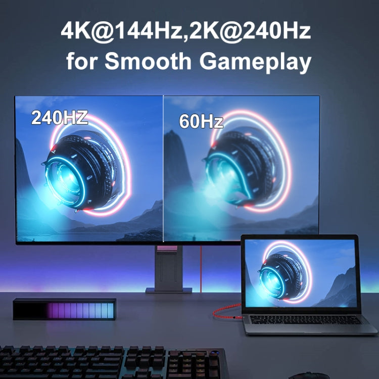 Version 2.1 Mini DP To DP Cable Monitor Computer Video Adapter Cable 30AWG OD6.3MM