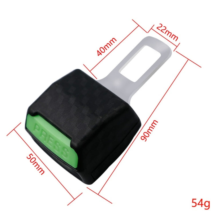 1pair Car Safety Belt Insert Head Limiter With Lock Tongue