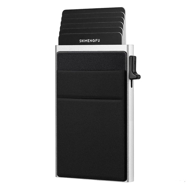 Slim Metal Wallet Pop Up Credit Card Holder RFID Blocking Men Business Card Clip