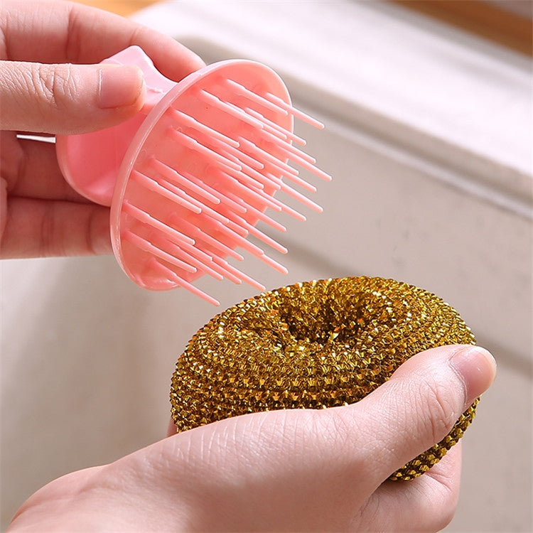 Removable Cleaning Wire Ball Kitchen Pot And Dish Brush