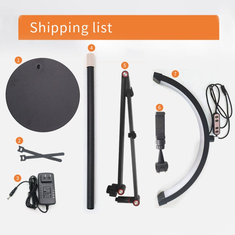 LED Half Moon Beauty Lamp Manicure Eyebrow Tattoos Eyelash Fill Light