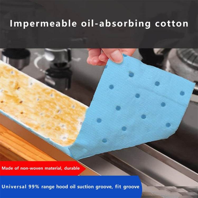 10pcs /Pack Disposable Oil Groove Suction Paper for Cooker Hoods
