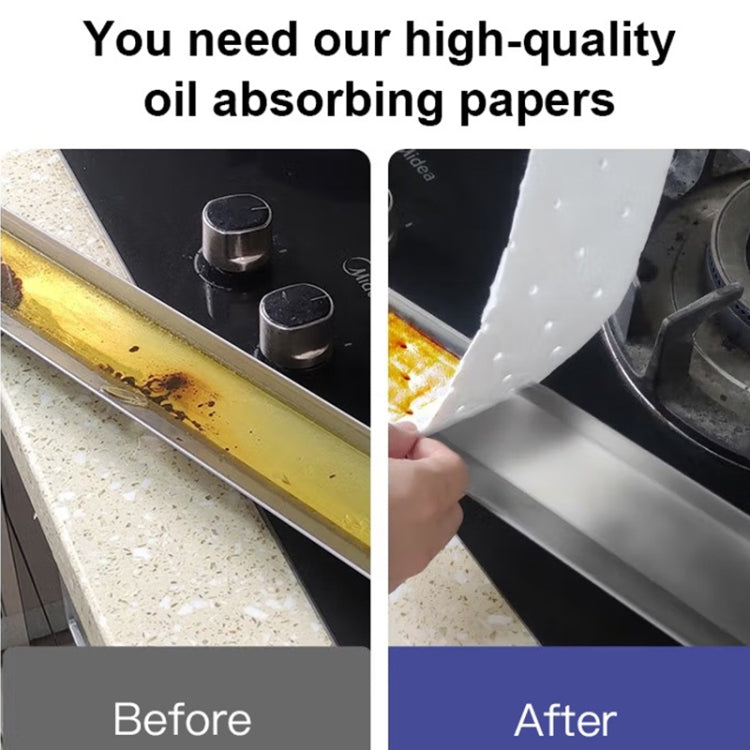 10pcs /Pack Disposable Oil Groove Suction Paper for Cooker Hoods