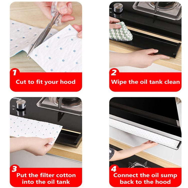 10pcs /Pack Disposable Oil Groove Suction Paper for Cooker Hoods