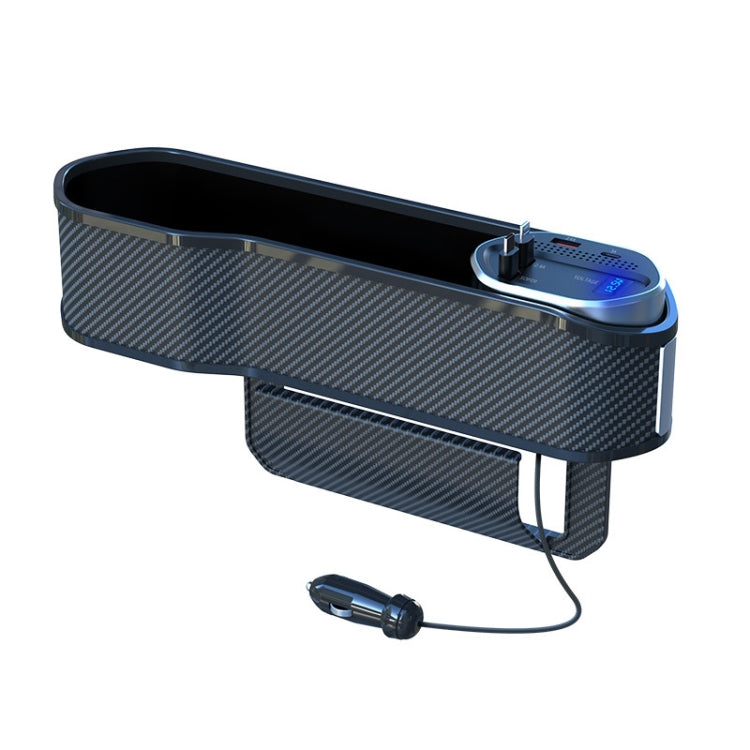 Digital Display Multifunctional Super Fast Charging Car Seat Gap Storage Box