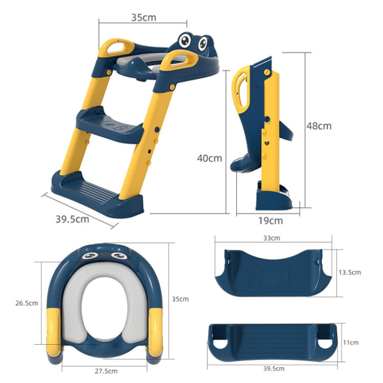 Household Childrens Toilet Seat Staircase Baby Folding Shelf Cushion Cover