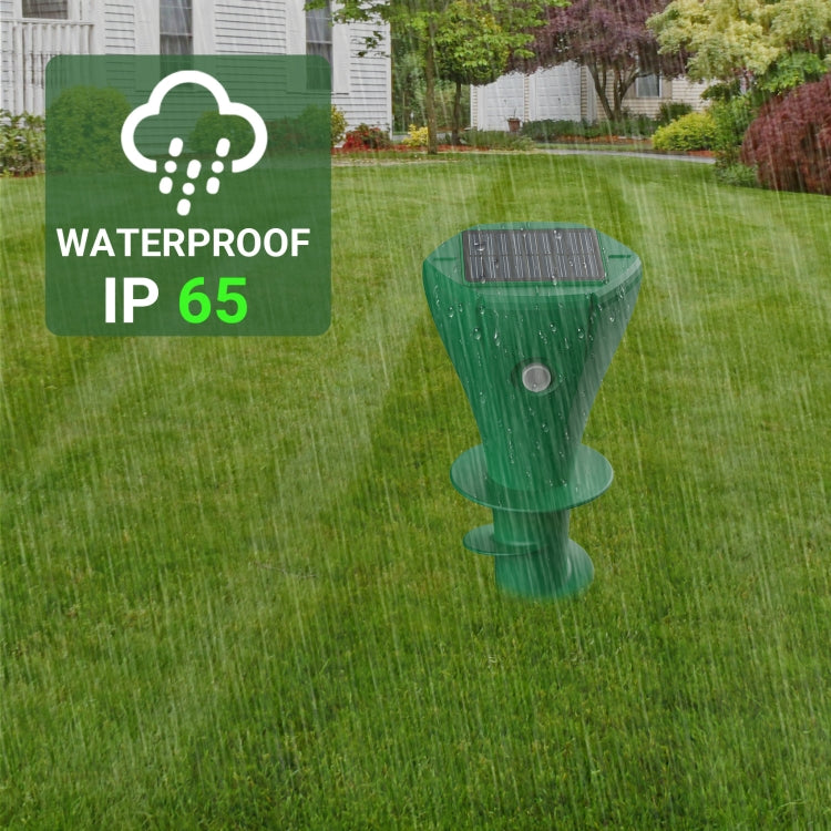 Outdoor Farm Mouse Repeller Solar Ultrasonic Rechargeable IP65 Waterproof Electronic Repeller