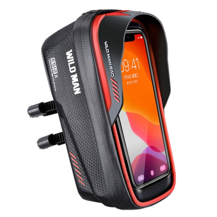 WILD MAN ES12X 1LEVA Hard Shell Bicycle Bag Cycling Phone Touch Screen Front Beam Bag