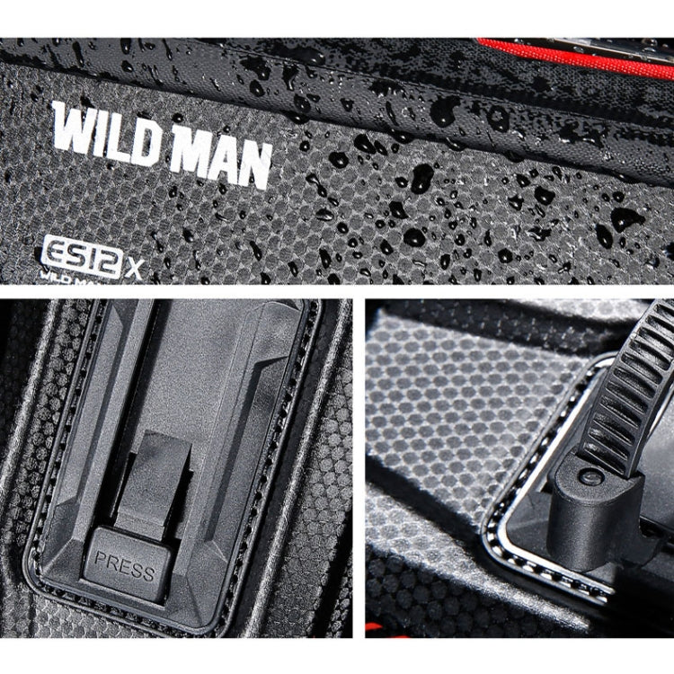 WILD MAN ES12X 1LEVA Hard Shell Bicycle Bag Cycling Phone Touch Screen Front Beam Bag