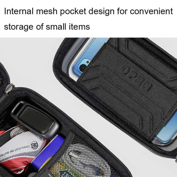 WILD MAN ES12X 1LEVA Hard Shell Bicycle Bag Cycling Phone Touch Screen Front Beam Bag