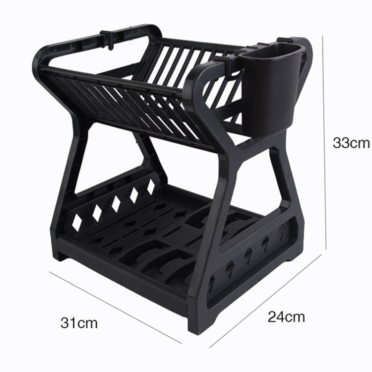 Kitchen Multi-Level Shelf Dishes Storage Draining Rack