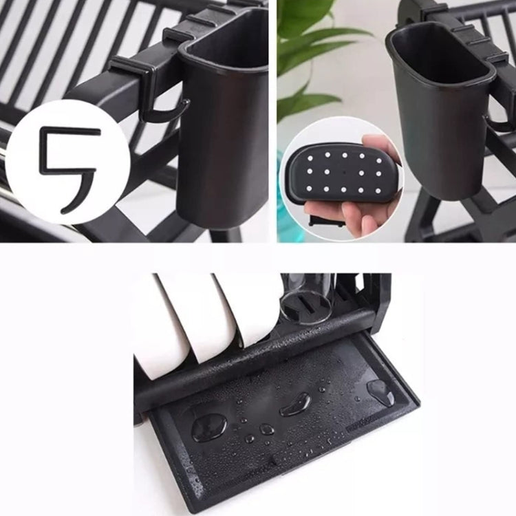 Kitchen Multi-Level Shelf Dishes Storage Draining Rack