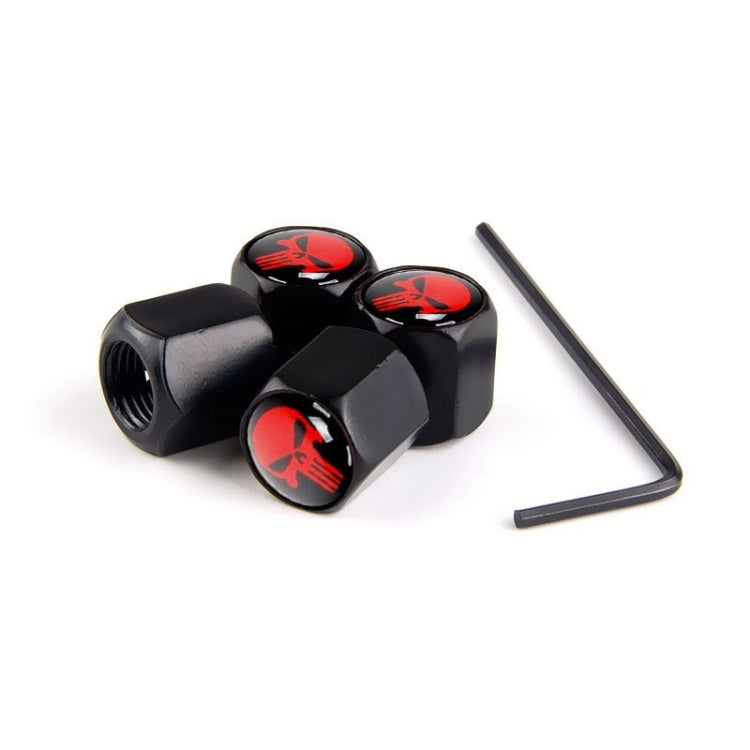 4pcs/set Skull Anti-theft Valve Personalised Conversion Cap