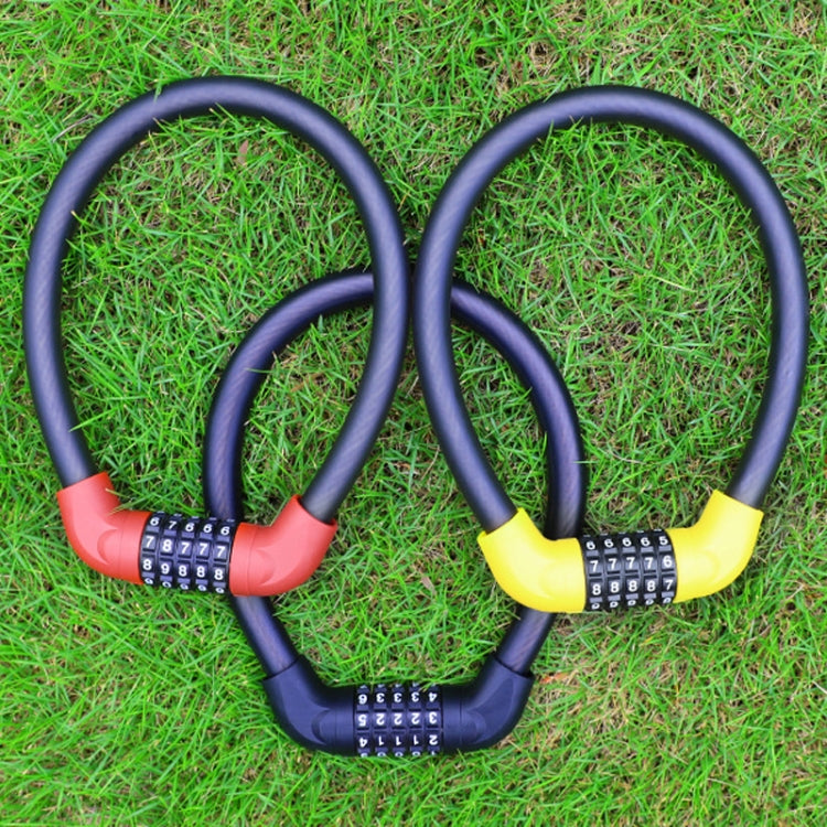 Bicycle And Electrical Vehicle 5-Digit Combination Lock Safety Anti-Theft Cycling Lock