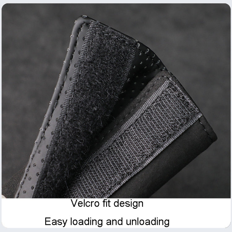 1pair Car Door Handle Decorative Anti-Scratch Cover Car Slippery Leather Inner Door Handle Protective Cover