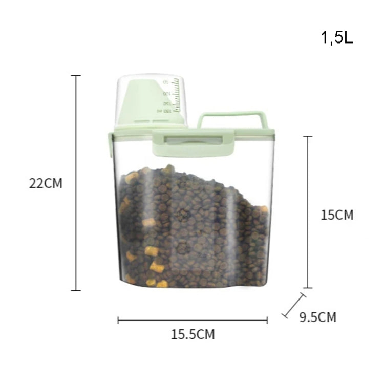 Pet Food Storage Bucket 4 Snap Dog Food Moisture Proof Sealed Storage Tank