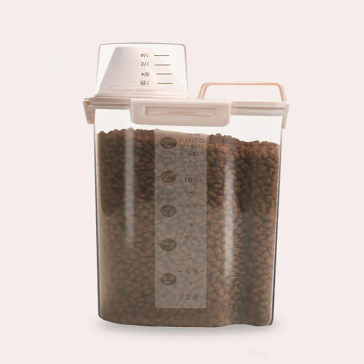 Pet Food Storage Bucket 4 Snap Dog Food Moisture Proof Sealed Storage Tank