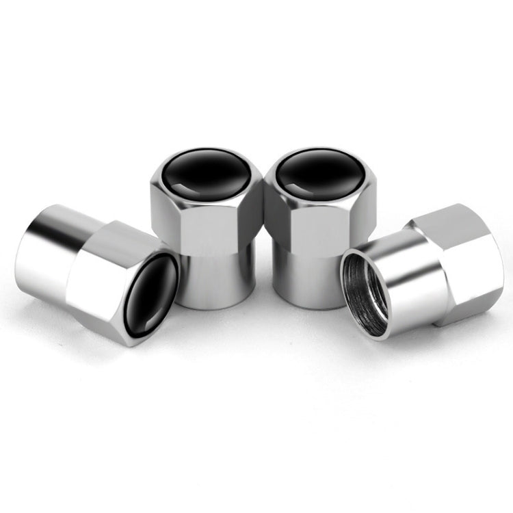 4pcs /Set Hexagonal Metal Tire Valve Caps Automobile Universal Modified Valve Covers