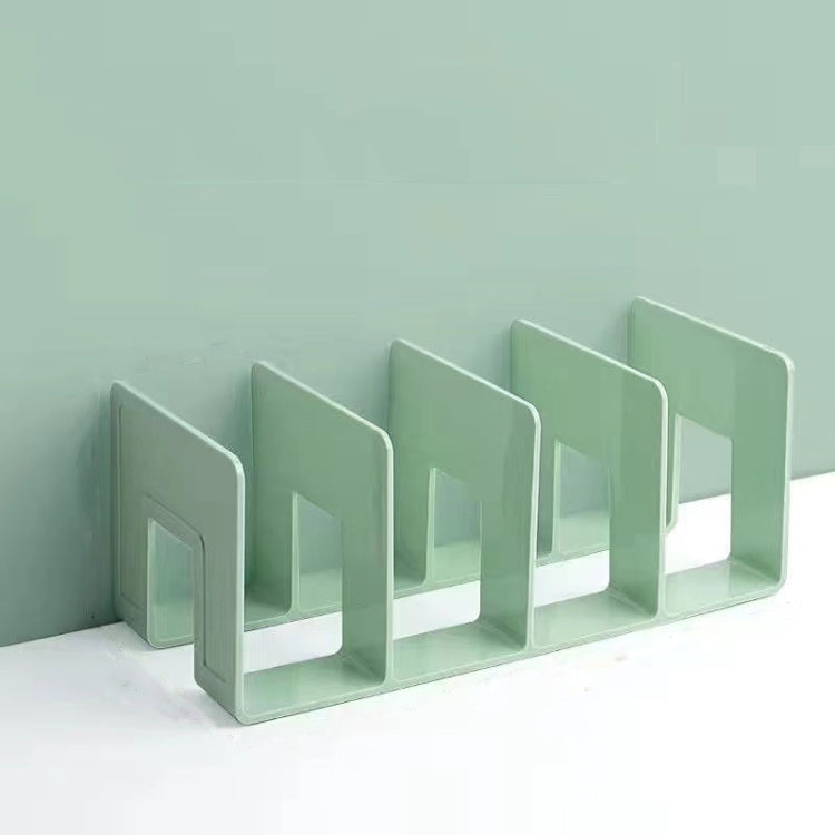 Acrylic Desktop Bookend Book Storage Rack Office Stationery Bookshelf