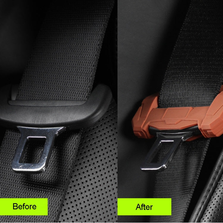 Car Seatbelt Buckle Protective Cover Anti Scratch Silicone Protector For Safety Belt Plugs