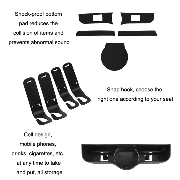 Car Seat Back Storage Box Rear Hanging Cup Holder