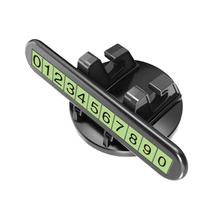 Car Dashboard Automotive Cell Phone Holder Temporary Parking Sign 2 In 1