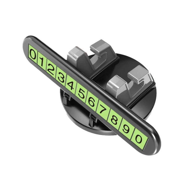 Car Dashboard Automotive Cell Phone Holder Temporary Parking Sign 2 In 1