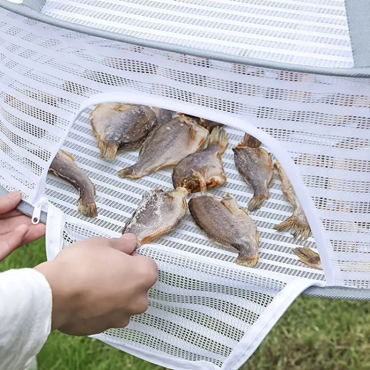 40 x 60cm  Foldable Drying Fishing Vegetables Fish Net Hanging Clothes Drying Storage Shelf