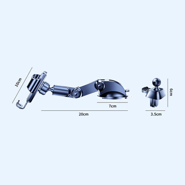 SHUNWEI SD-1132B Car Phone Suction Cup + Air Vent Holder Gravity Sensing Support Bracket