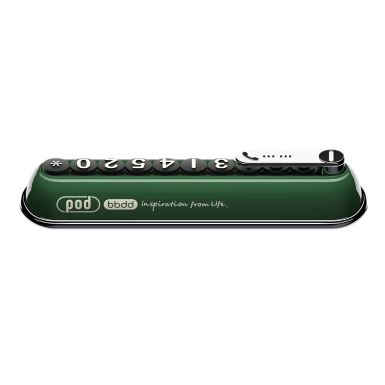 Bbdd Pod Temporary License Card Hidden Retro Parking Plate