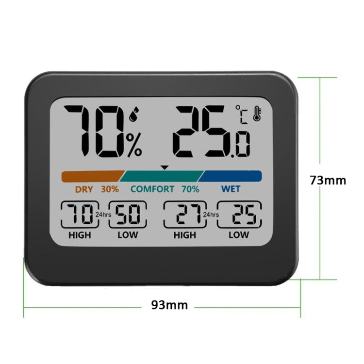 Indoor Temperature And Humidity Monitor LCD Digital Thermometer Hygrometer Weather Station