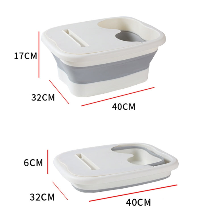 15L Foldable Foot Bath Bucket Foot Massage Wash Basin