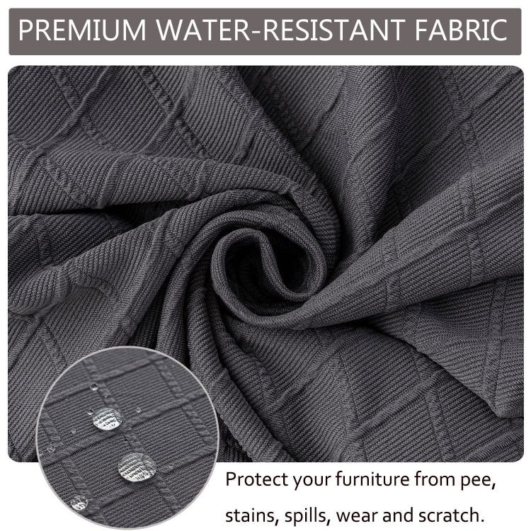 Diamond Plaid Jacquard Chair Cushion Cover Hotel Restaurant Dining Table Chair Cover